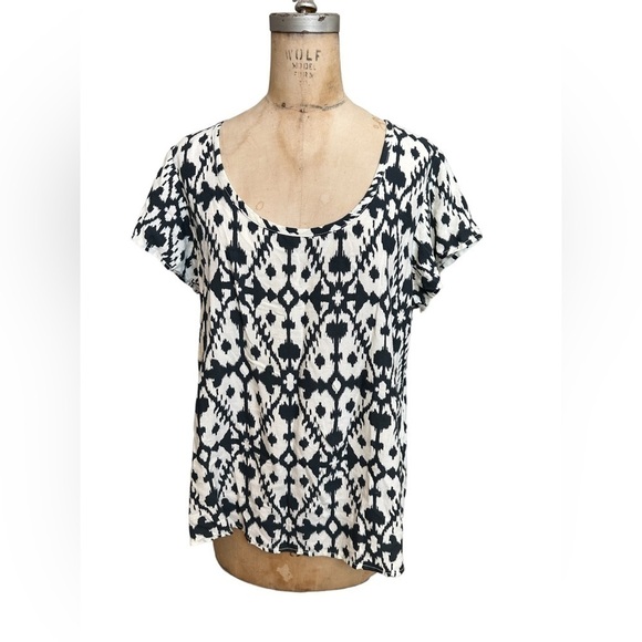 Kavu Bernice top black and cream size large NWT - Picture 1 of 9